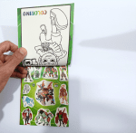 دفترچه استیکر اکلیلی همراه با رنگ آمیزی کد 03 - تصویر 2