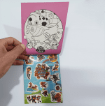 دفترچه استیکر اکلیلی همراه با رنگ آمیزی کد 02 - تصویر 2