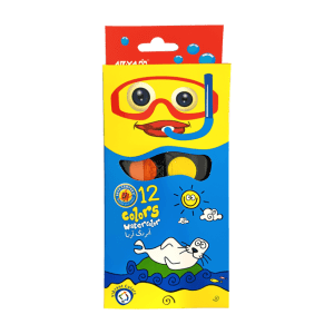 آبرنگ 12 رنگ کوچک آریا