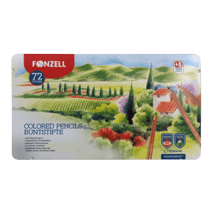 مداد رنگی 72 رنگ جعبه فلزی فونزل سری Creative