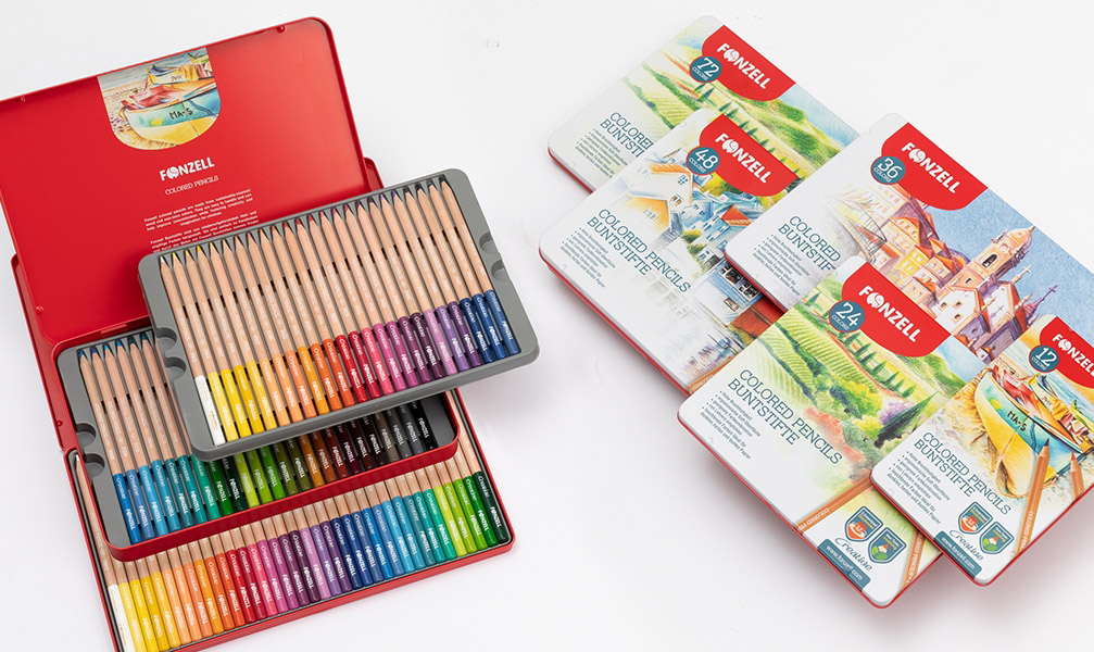 معرفی محصولات فونزل | برند آلمانی لوازم تحریر و هنری 3 Colored Pencils bs 1