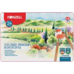 مداد رنگی 24 رنگ جعبه فلزی فونزل سری Creative