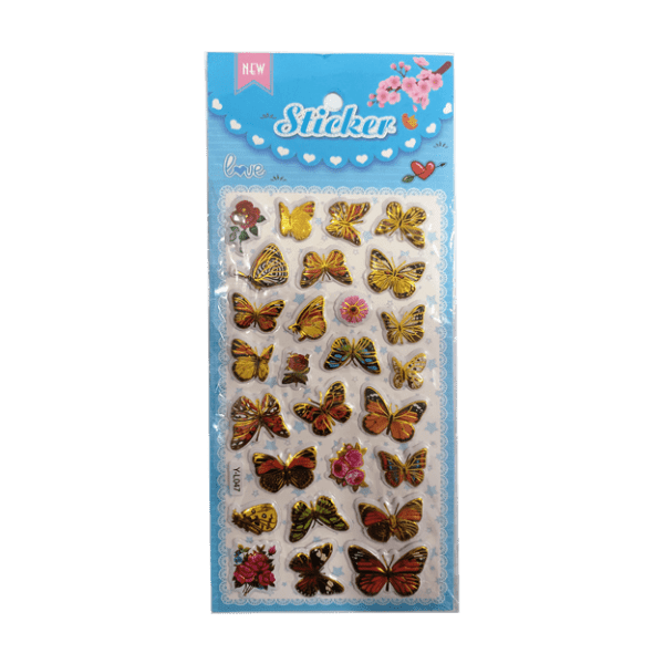 استیکر برجسته طرح پروانه - تصویر 1
