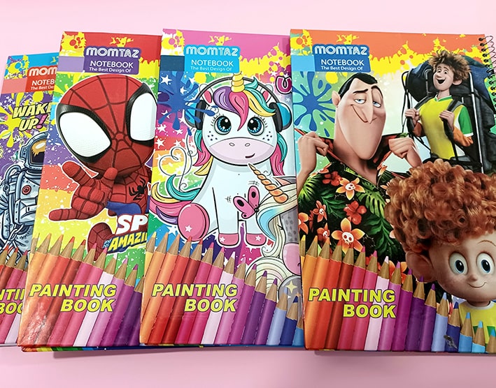 دفتر های نقاشی با طرح فانتزی